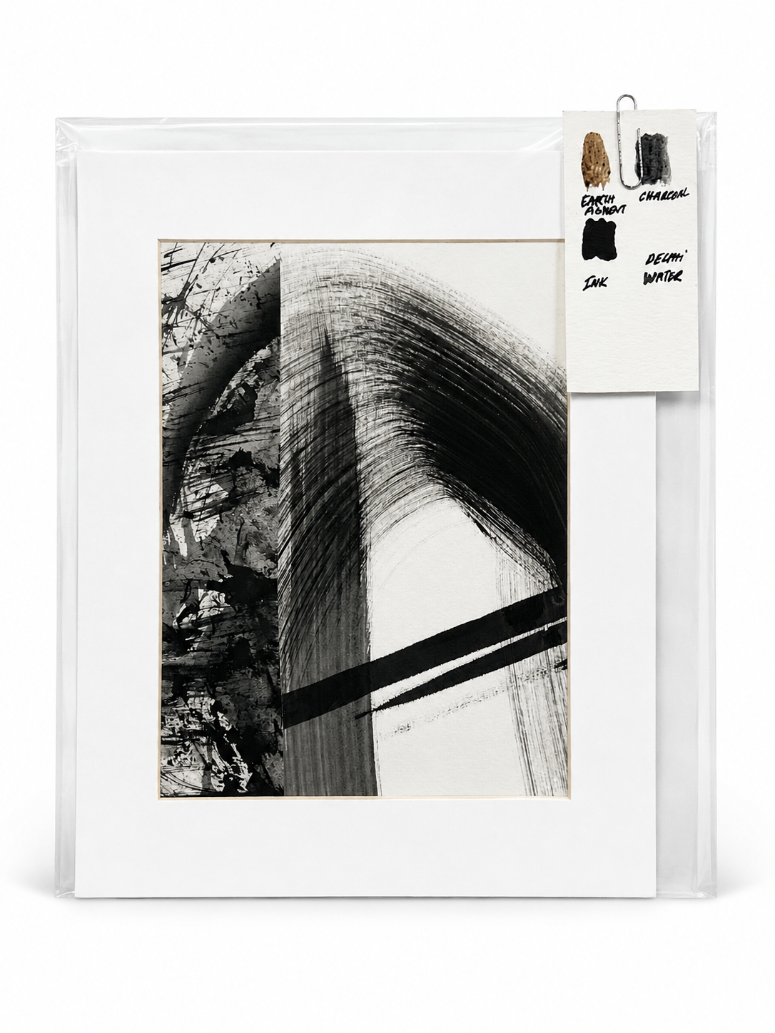 Original Small 8 — Mixed media on paper · Size: 20 x 25 cm passe-partout, 12 x 17 or 14 x 19 cm work · Price: £25