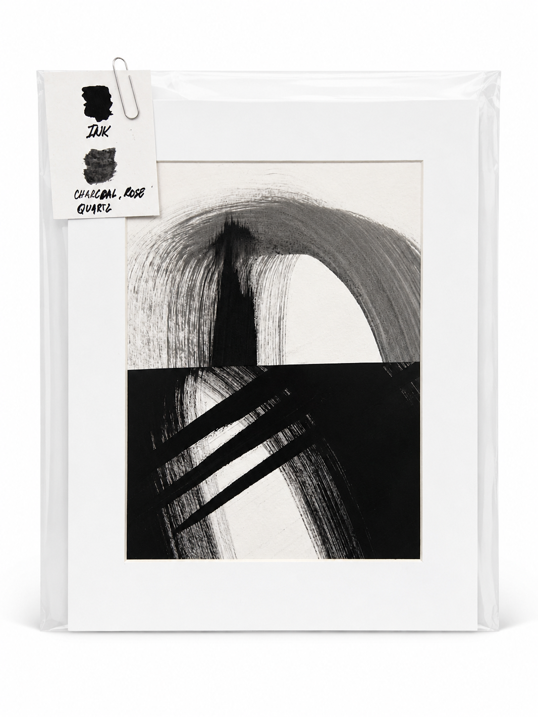 Original Small 9 — Mixed media on paper · Size: 20 x 25 cm passe-partout, 12 x 17 or 14 x 19 cm work · Price: £25